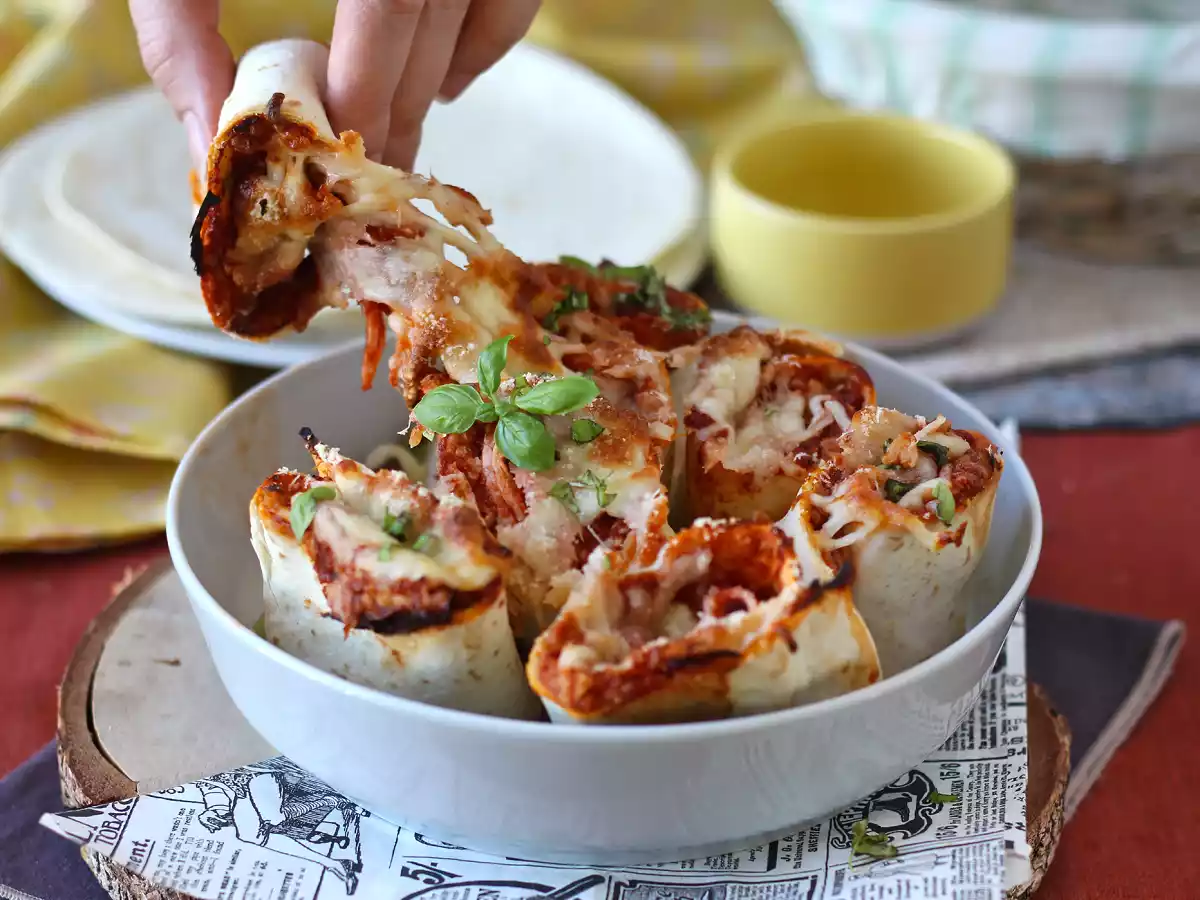 Hvad kan man lave med tortillas? En gourmetret til deling med pizzasmag! - foto 3