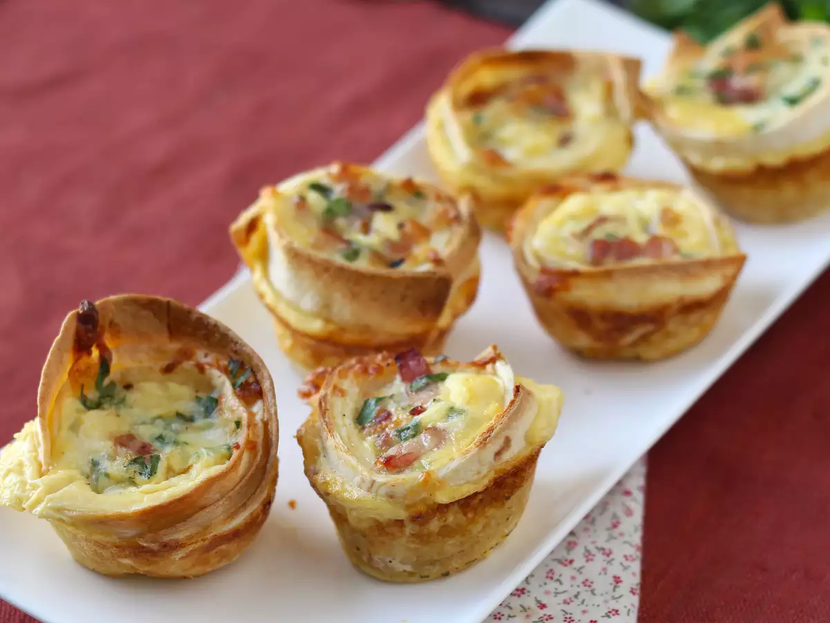 Hvad kan man lave med tortillas? Nemme og billige mini-quicher! - foto 2