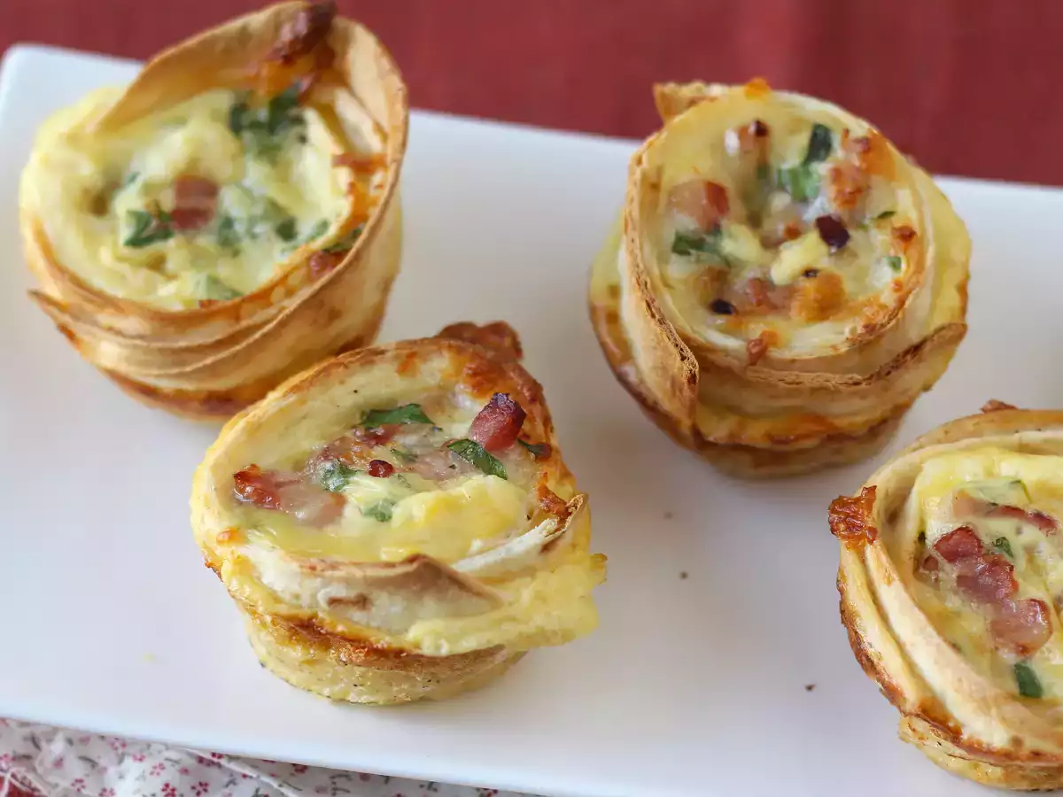 Hvad kan man lave med tortillas? Nemme og billige mini-quicher! - foto 6
