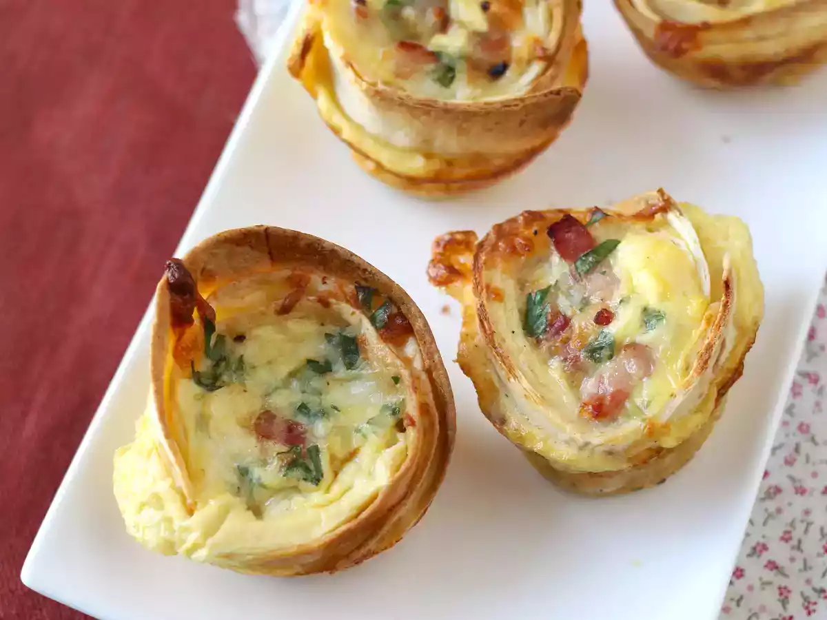 Hvad man kan gøre med tortillas Nemme og økonomiske quiches! - foto 3