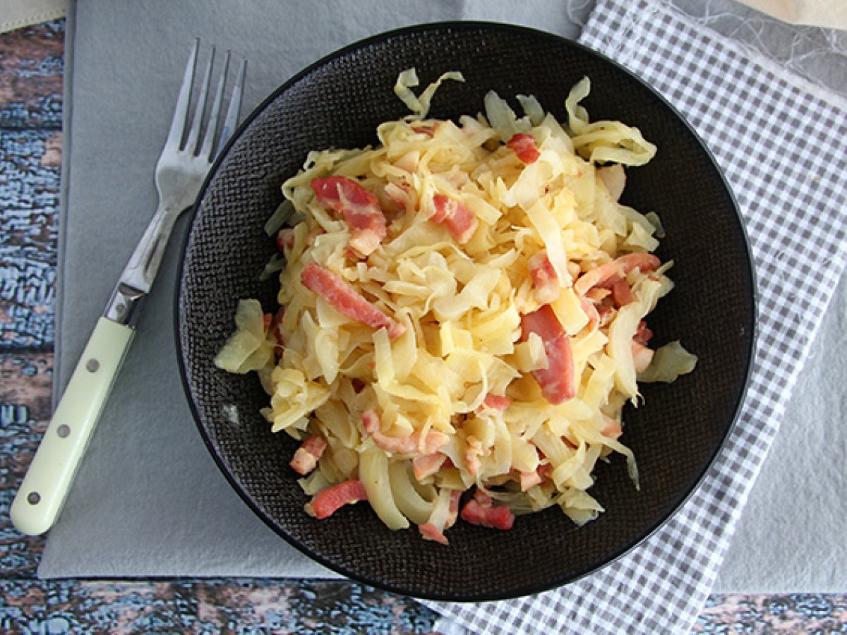 Hvidkål med bacon - foto 2