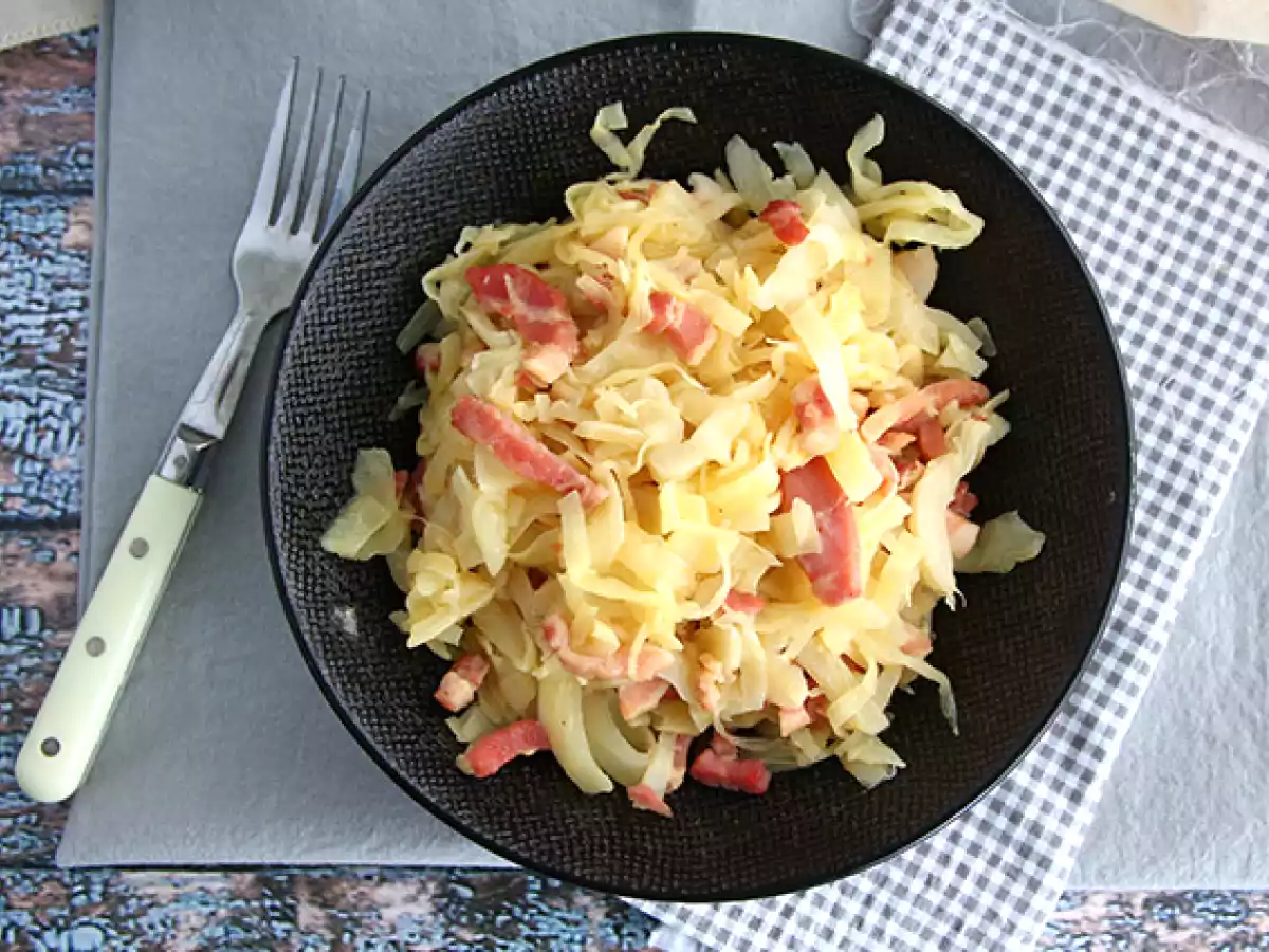 Hvidkål med bacon - foto 2