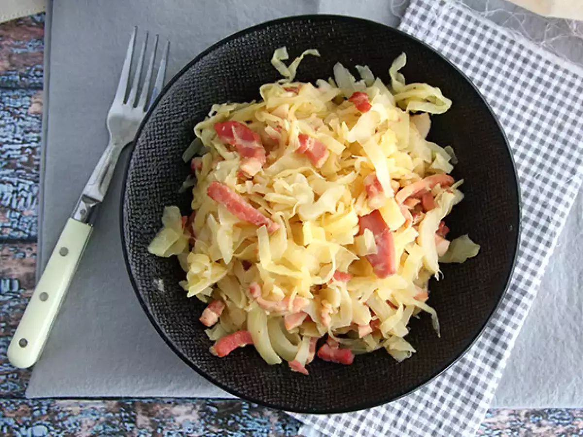 Hvidkål med bacontern - foto 2
