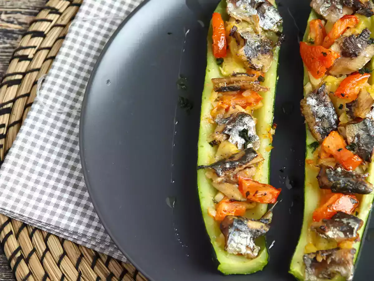Hvordan laver man courgetter fyldt med sardiner? - foto 2