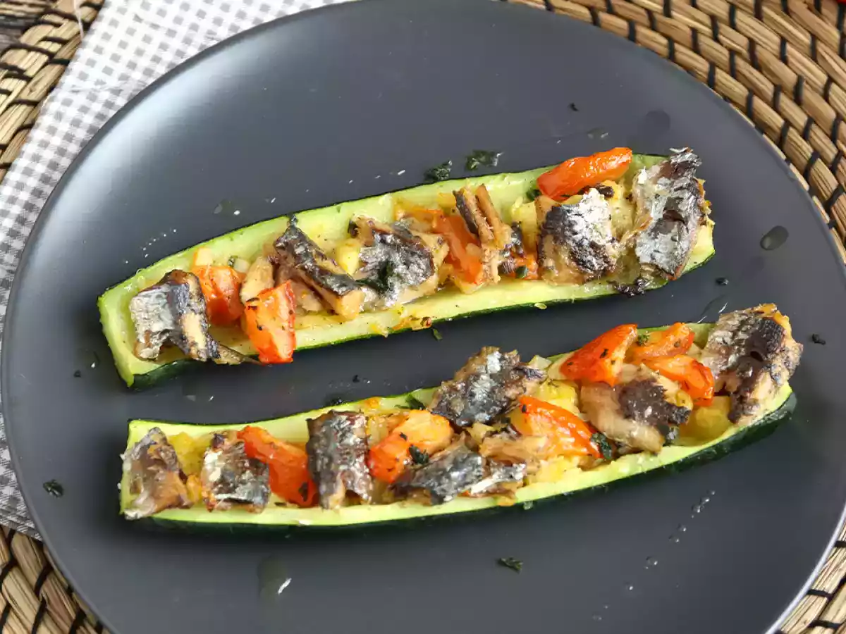 Hvordan laver man courgetter fyldt med sardiner? - foto 3