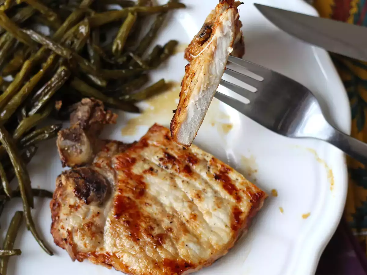 Hvordan tilbereder man en svinekotelet i Airfryer? - foto 4