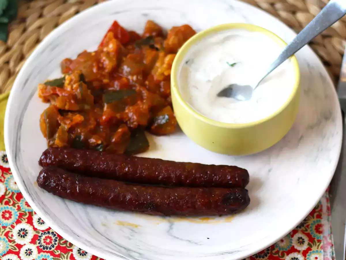 Hvordan tilbereder man merguez-pølser i en airfryer?