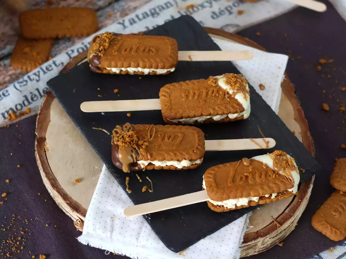 Isede sandwiches med speculoos
