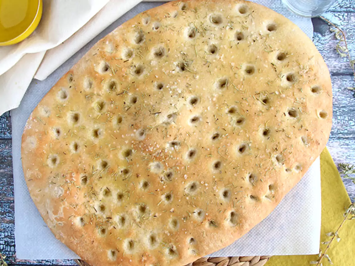 Italiensk focaccia med rosmarin - foto 3
