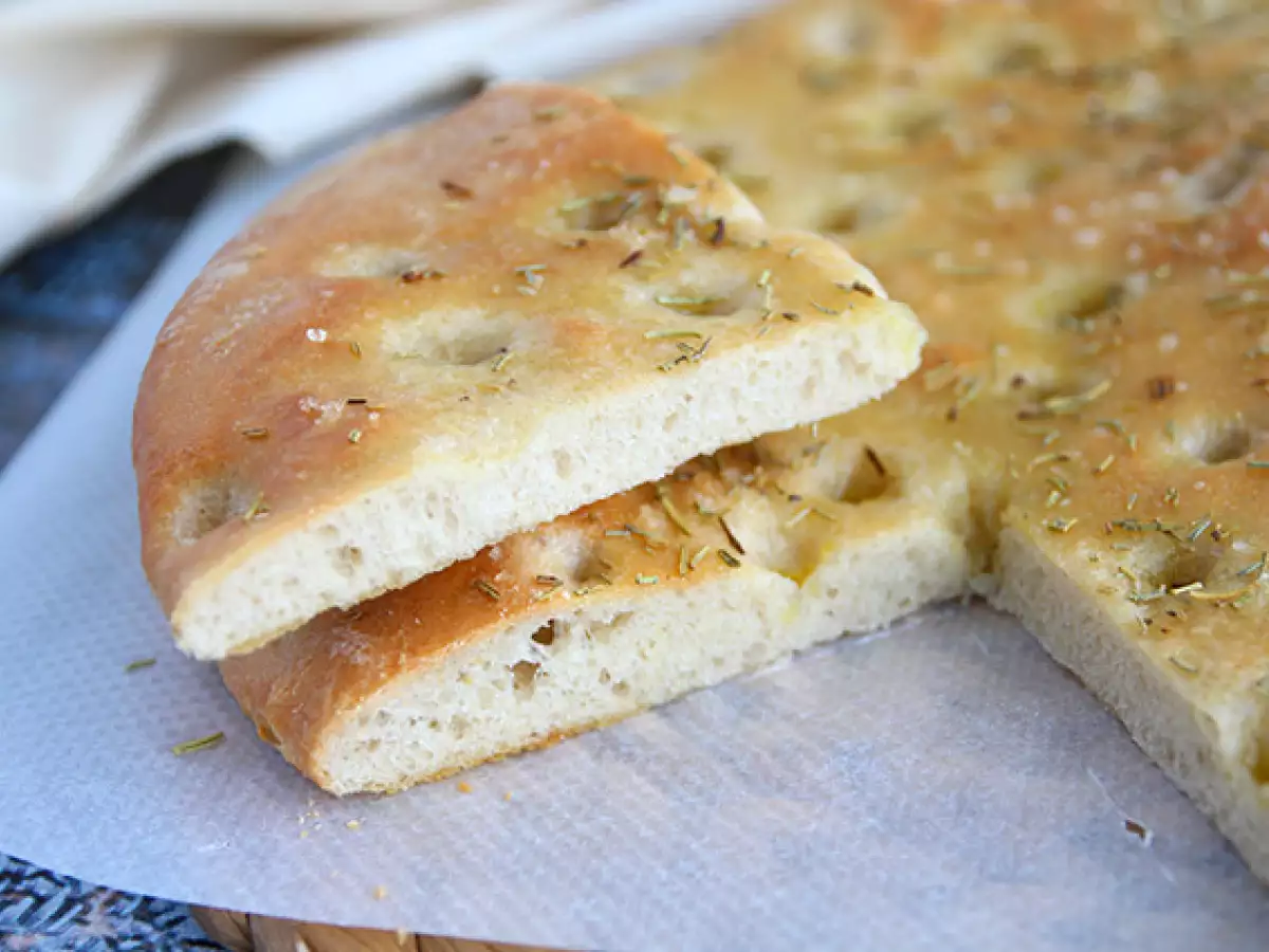 Italiensk focaccia med rosmarin - foto 4