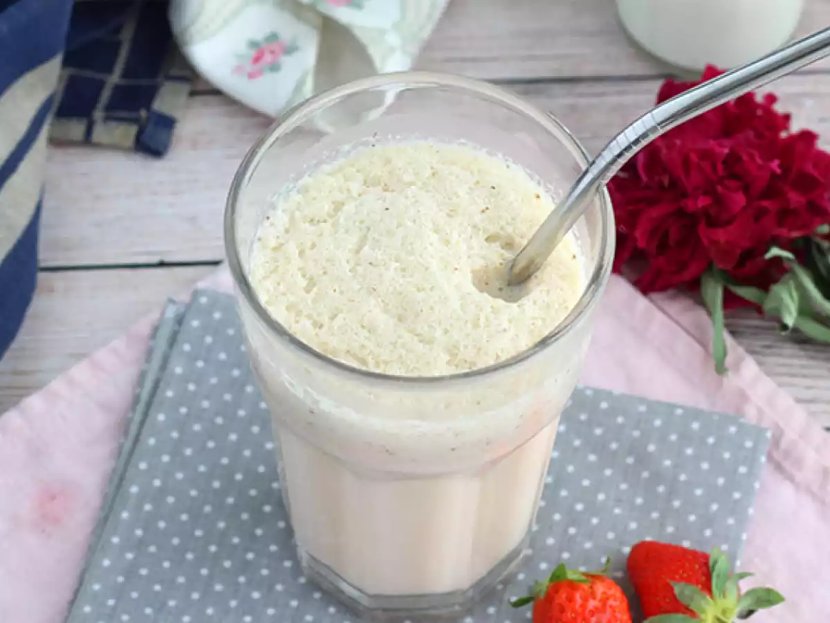 Jordbær- og vaniljemilkshake - foto 2