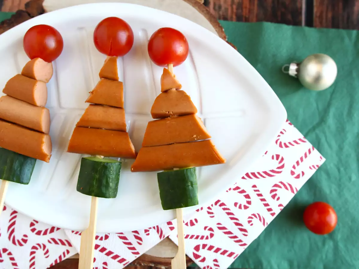 Juletræsspyd med knacki-pølser: den nemme og hurtige juleaperitif! - foto 3
