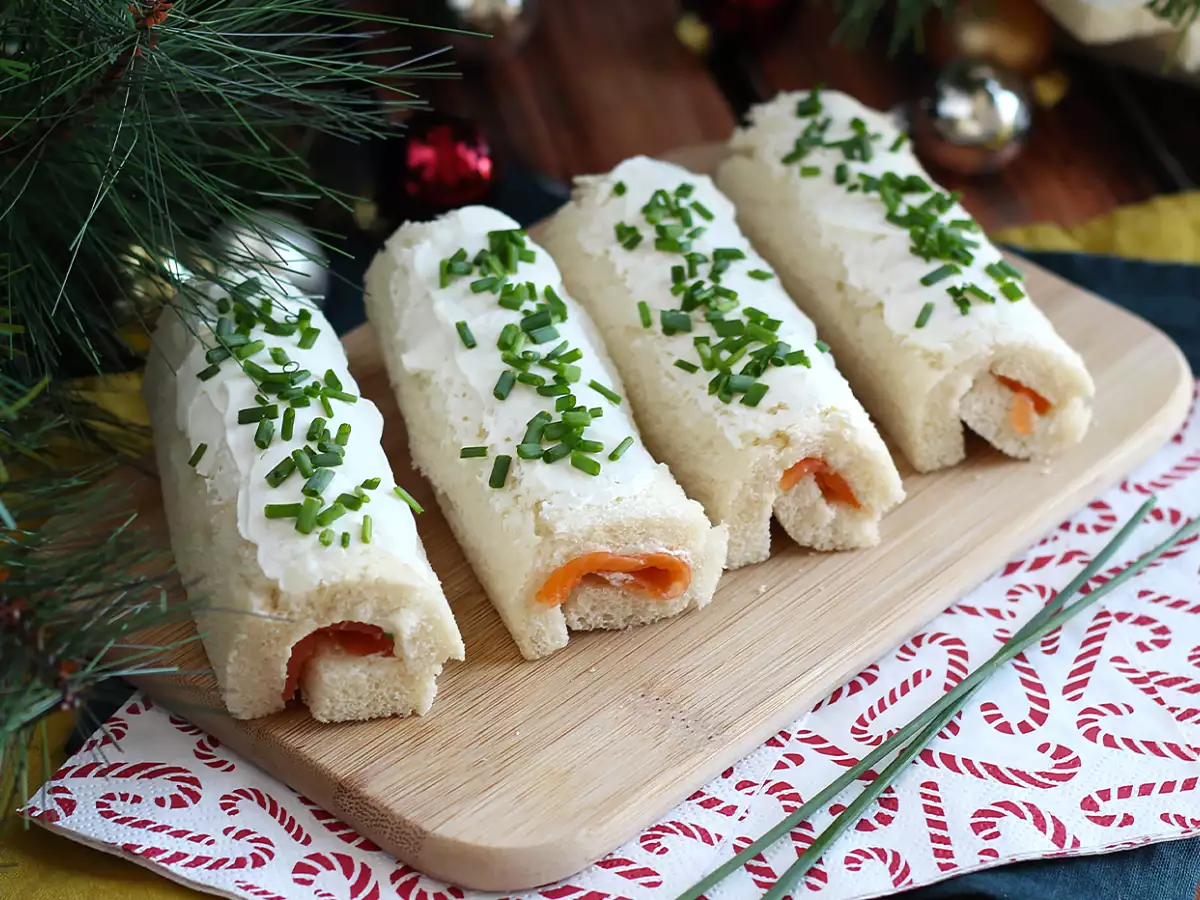 Juletræstammer af toastbrød - foto 3