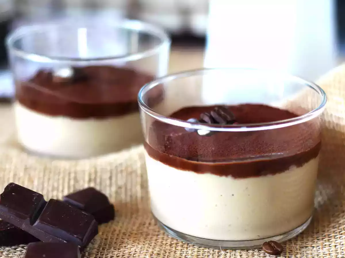Kaffecreme med ganache og kakao