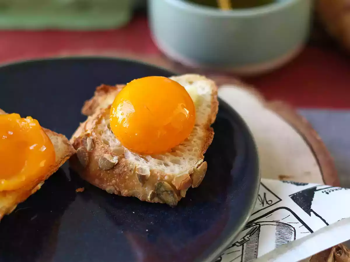 Kandiserede æggeblommer med Air Fryer-smørepålæg - foto 4