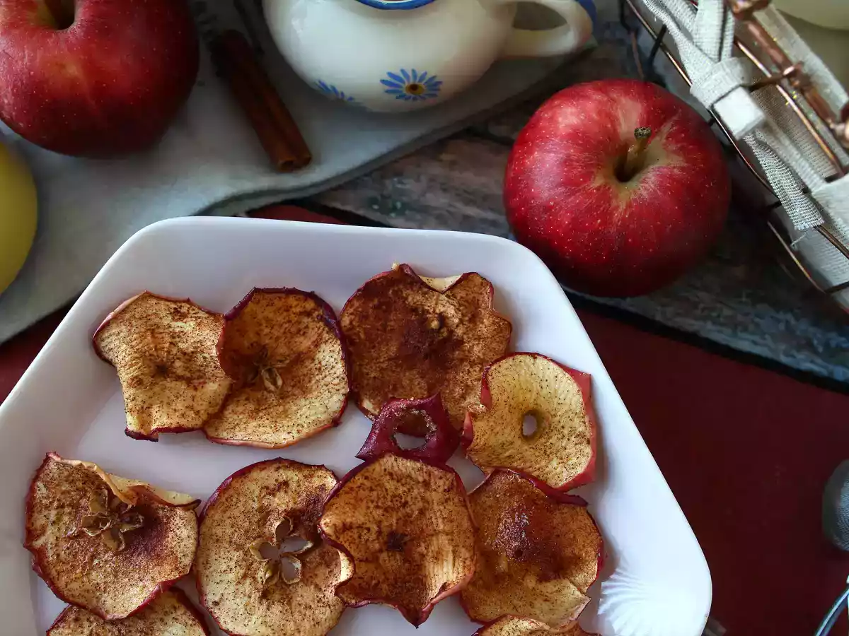 Kanel-æblechips med Air Fryer - foto 2