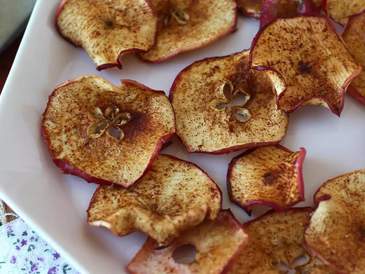 Kanel-æblechips med Air Fryer - foto 5