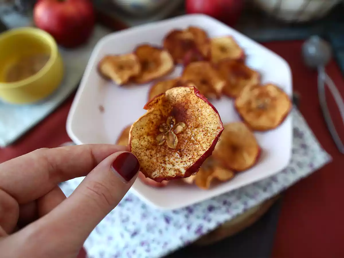 Kanel-æblechips med Air Fryer - foto 6