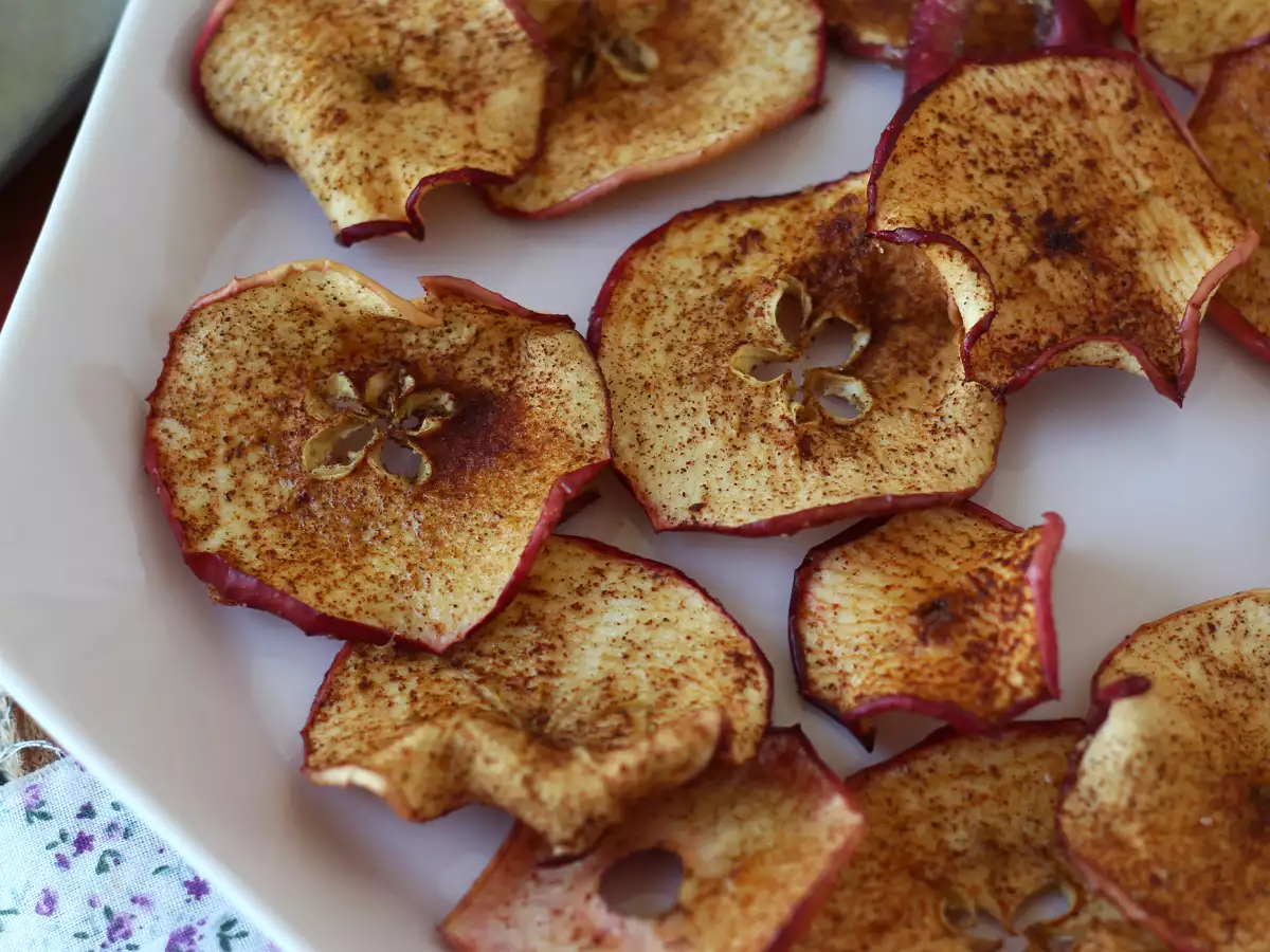 Kanelæblechips i Airfryer - foto 5