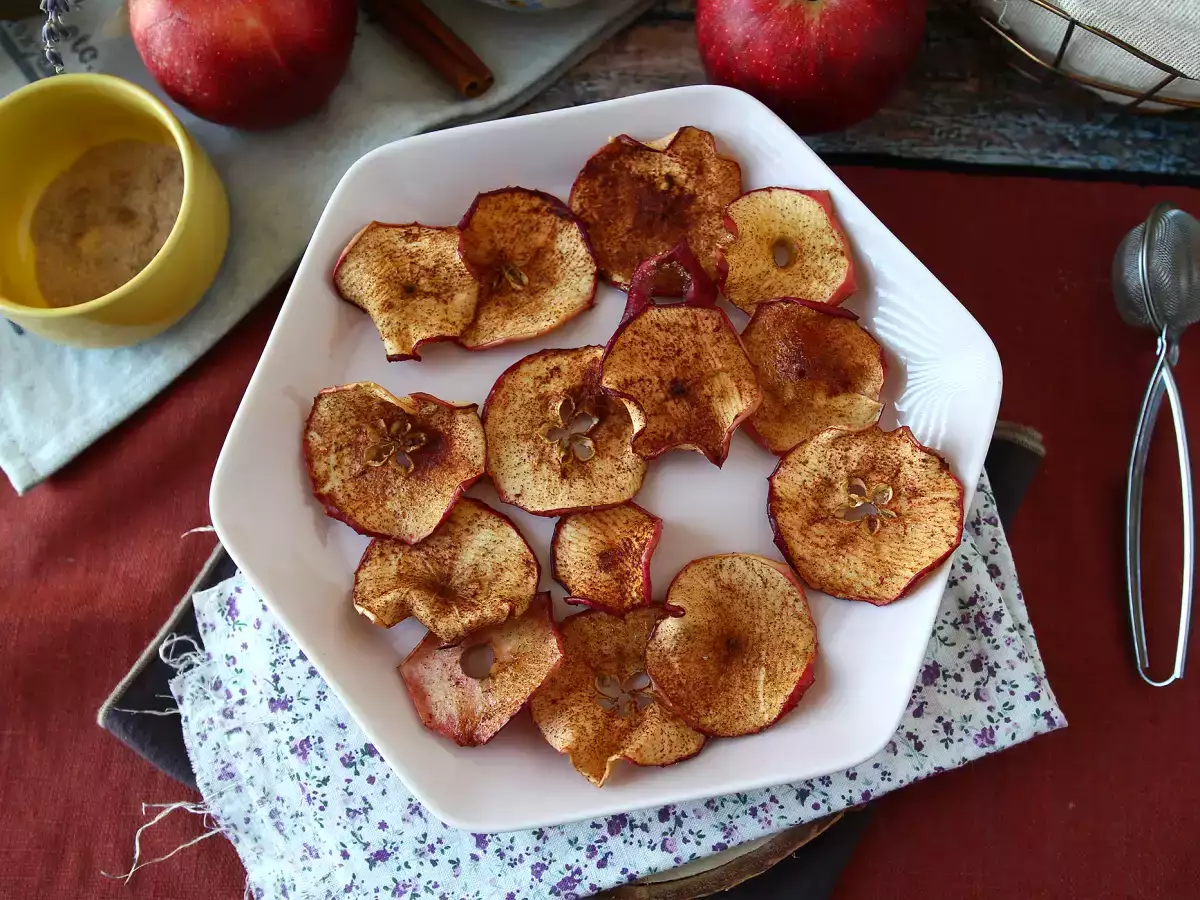 Kanelæblechips i Airfryer - foto 7