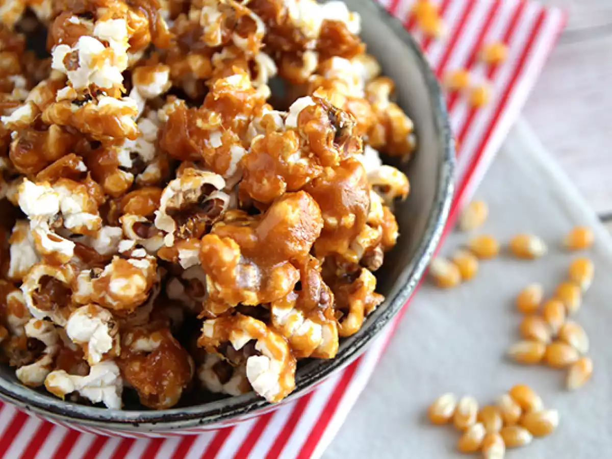 Karamel-popcorn