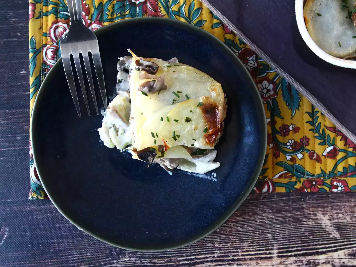 Kartoffelgratin med svampe - foto 7