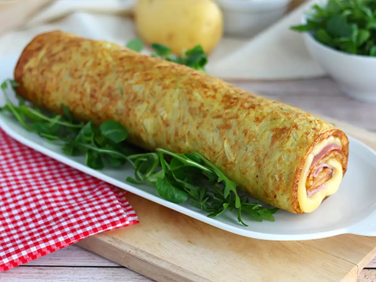 Kartoffelroulade med Raclette de Savoie og skinke - foto 2