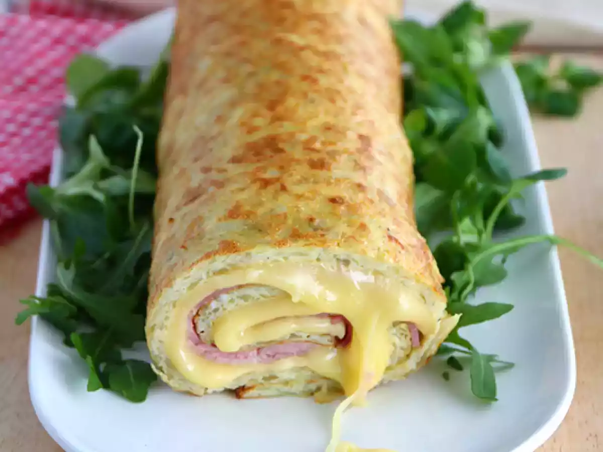 Kartoffelrulle med Savoy Raclette-ost og skinke