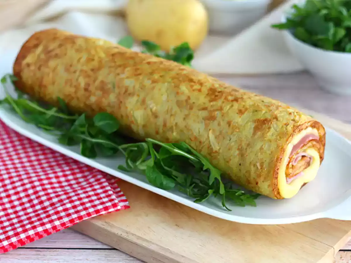 Kartoffelrulle med Savoy Raclette-ost og skinke - foto 2
