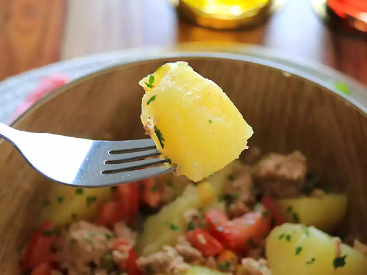Kartoffelsalat med tun og tomat - foto 4