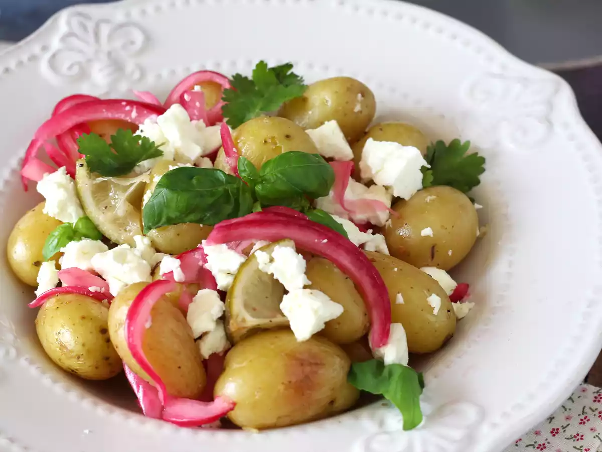 Kartofler en papillote med citron og feta - foto 4
