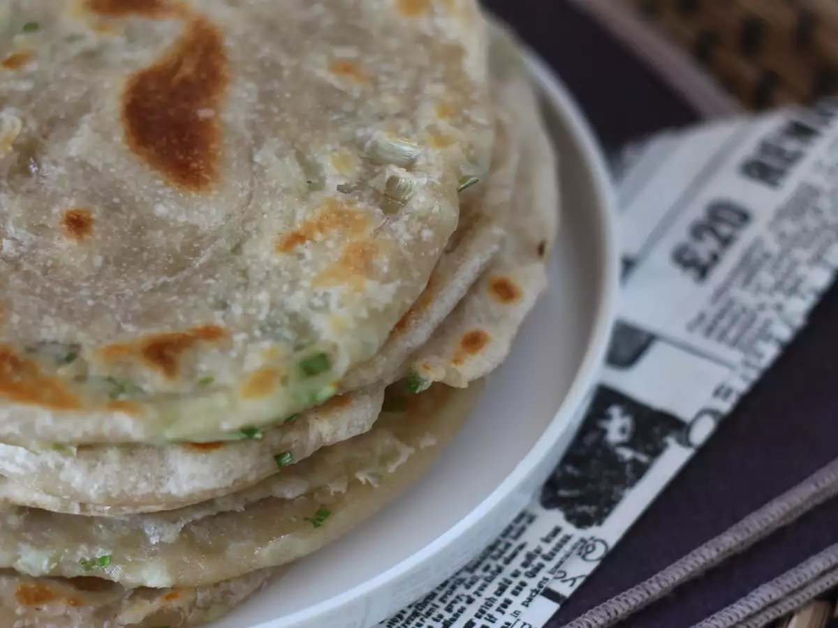 Kinesiske pandekager med forårsløg – scallion pancakes - foto 4