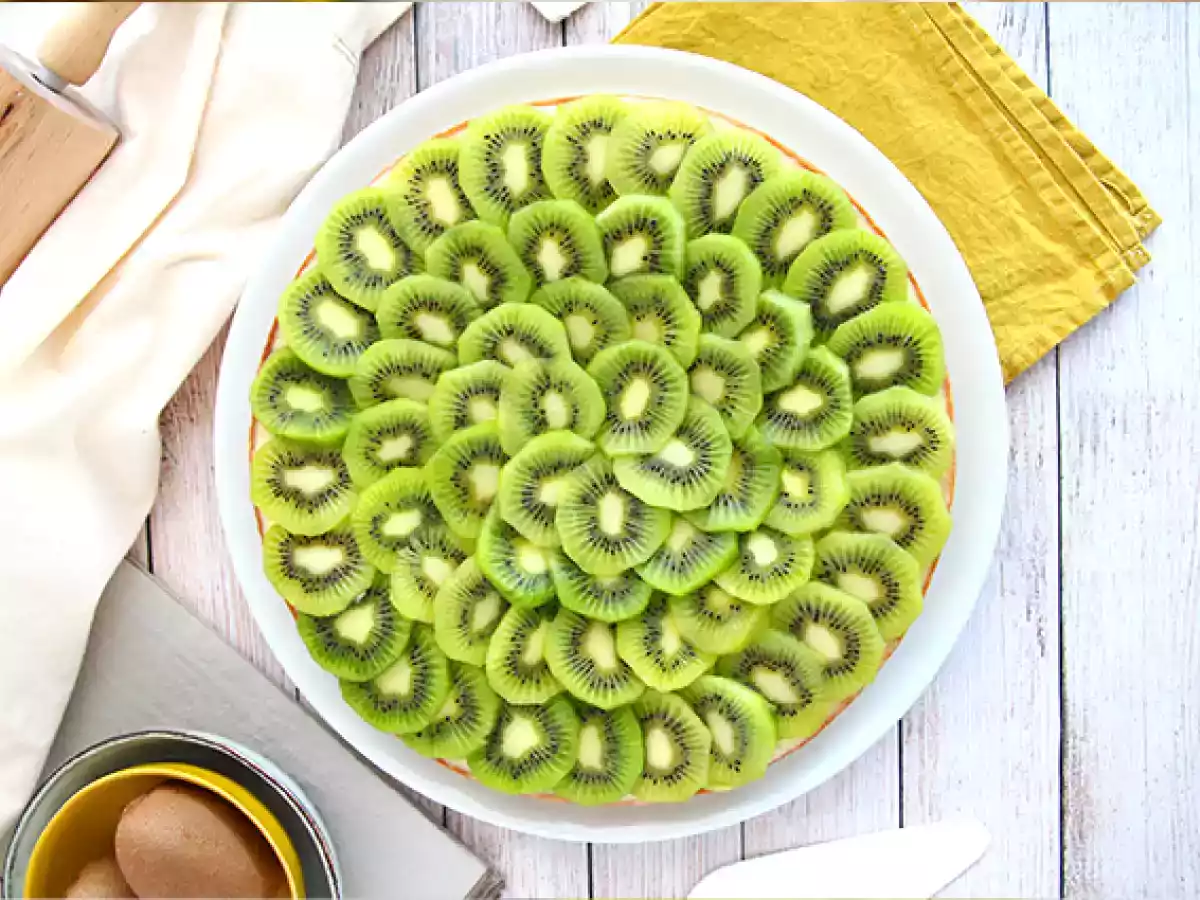 Kiwi-tærte (hurtig og nem)