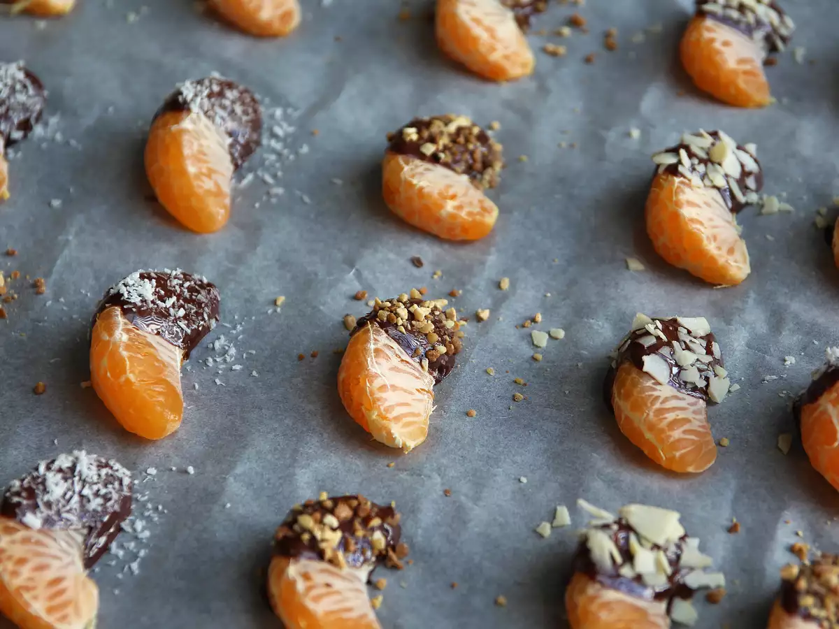 Klementiner med chokolade – en hurtig, frisk og lækker dessert! - foto 2
