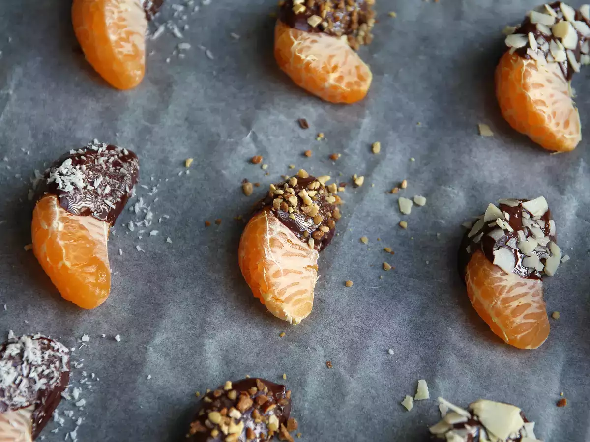 Klementiner med chokolade – en hurtig, frisk og lækker dessert! - foto 4