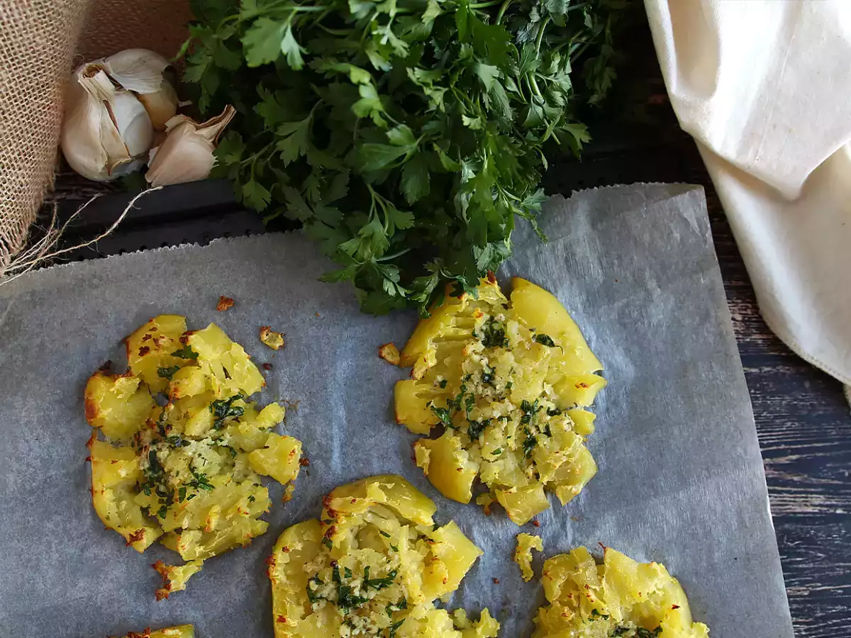 Knuste kartofler med persille og hvidløg – det perfekte tilbehør! - foto 4