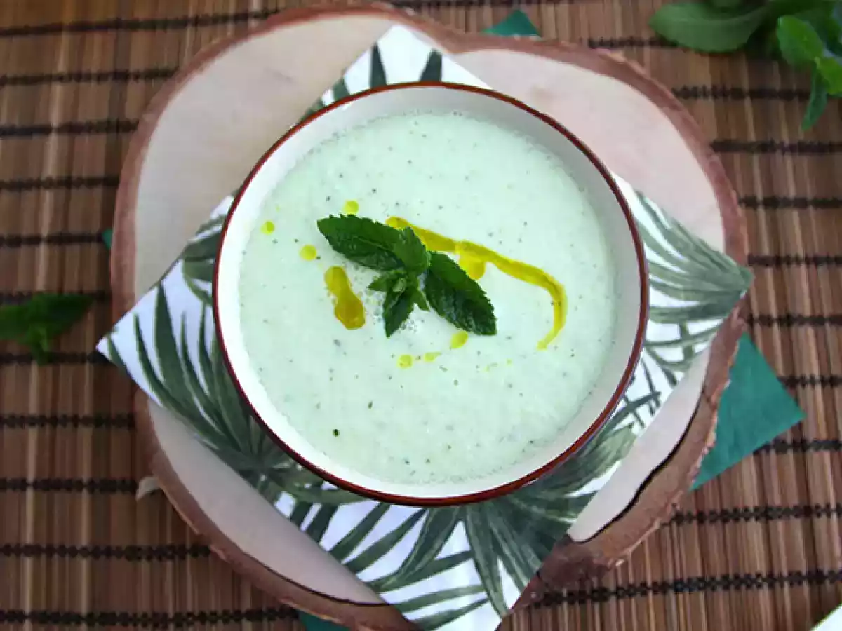 Kold agurke- og myntesuppe - foto 2