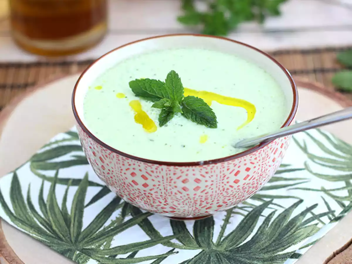 Kold agurke- og myntesuppe - foto 3