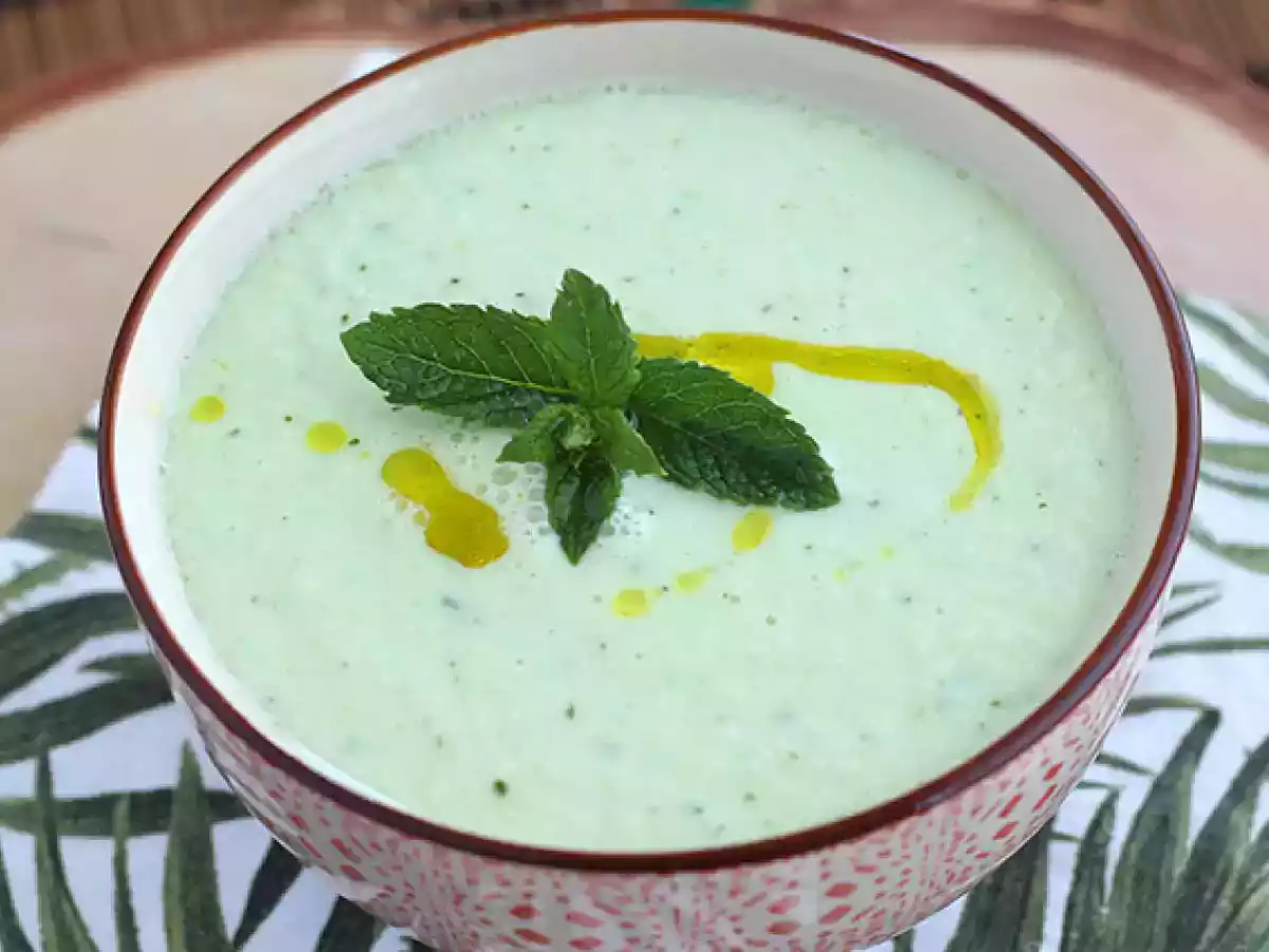 Kold agurke- og myntesuppe - foto 4