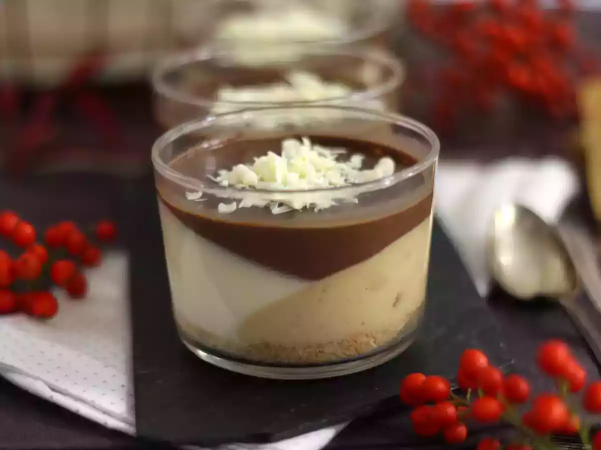 Kopper med chokolade og nougat. Nem opskrift - foto 2
