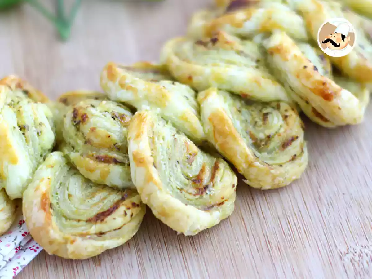 Krans af butterdej med pesto til aperitif - foto 3