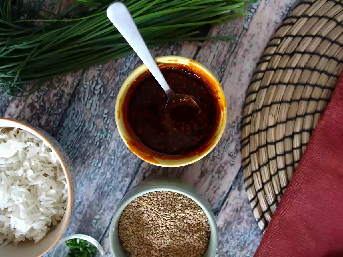 Krydret koreansk gochujang-sauce til bibimbap - foto 5