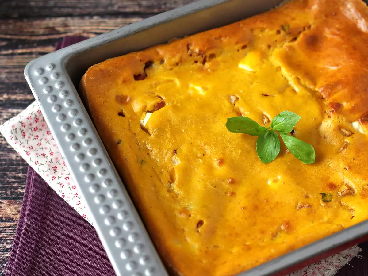 Krydret skinke- og feta-brownie med græskar: den perfekte opskrift til genbrugssuppe! - foto 6