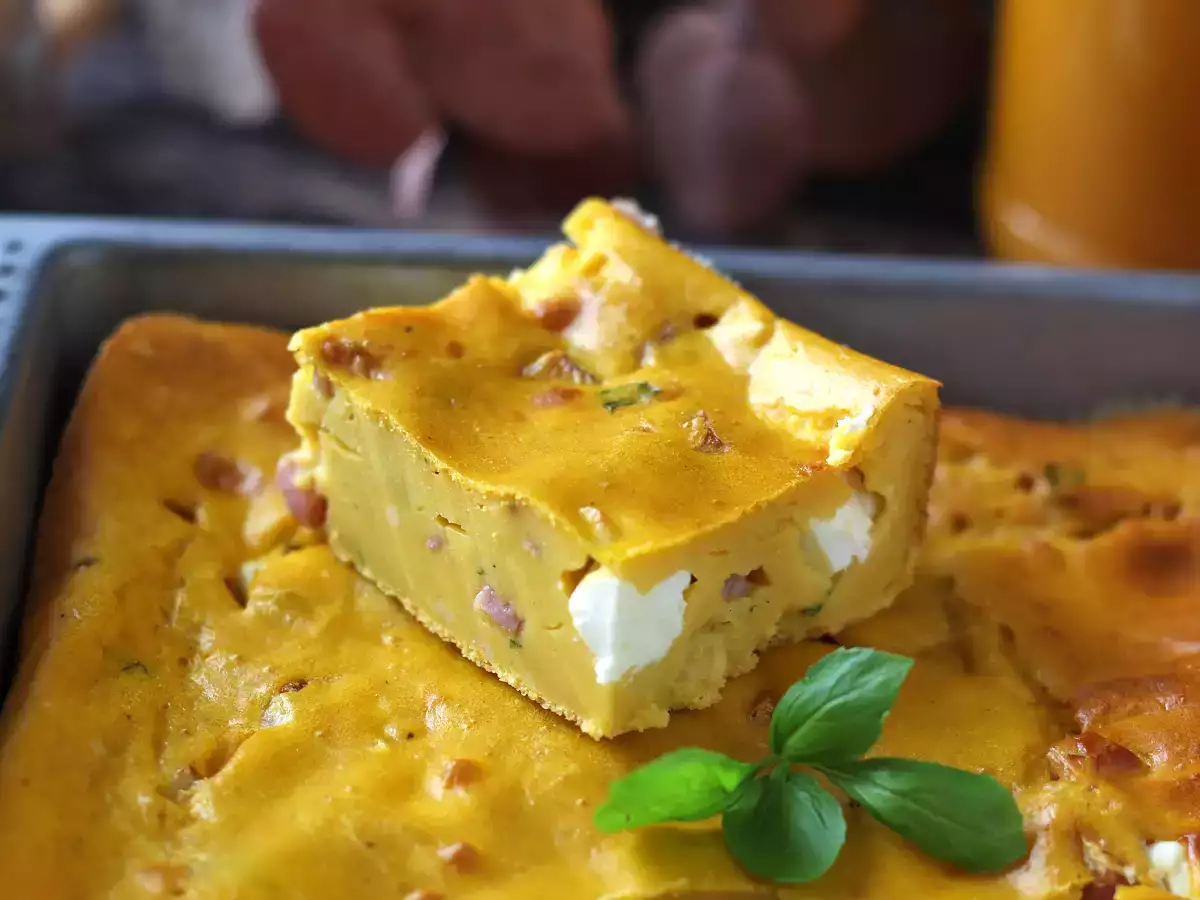 Krydret skinke- og feta-brownie med græskar: den perfekte opskrift til genbrugssuppe! - foto 7