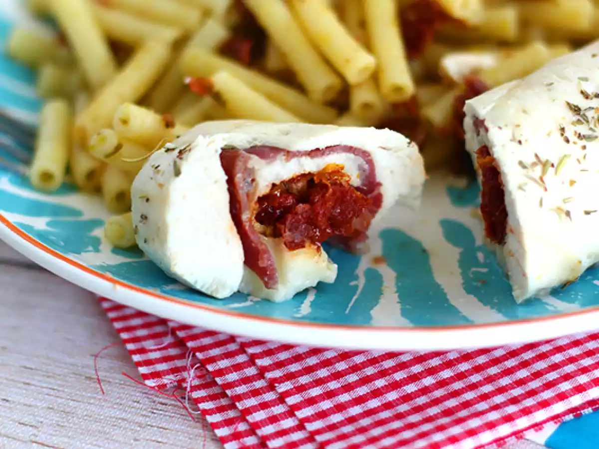 Kyllingeballotiner med mozzarella - foto 4