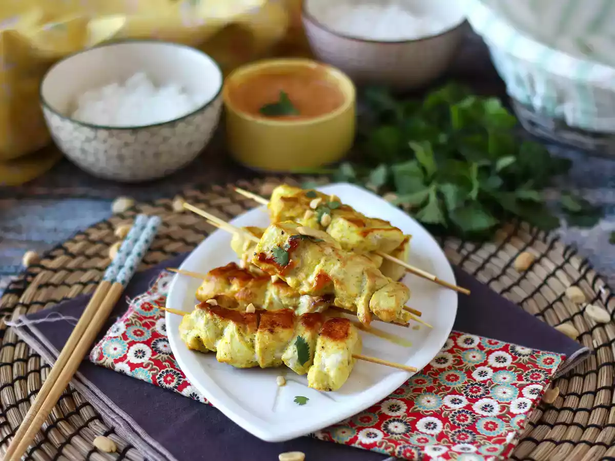 Kyllingekebab med sataysauce, en kulinarisk rejse til Asien! - foto 4