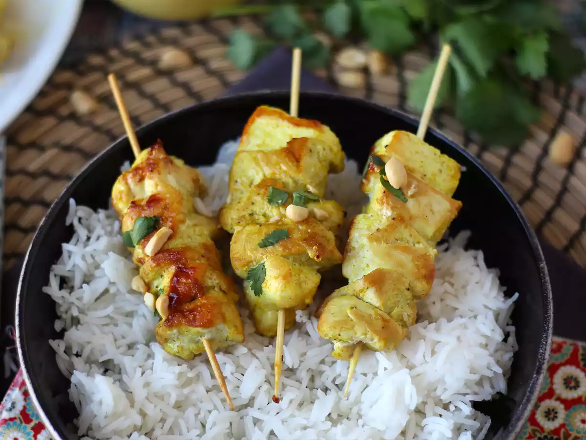 Kyllingekebab med sataysauce, en kulinarisk rejse til Asien! - foto 5
