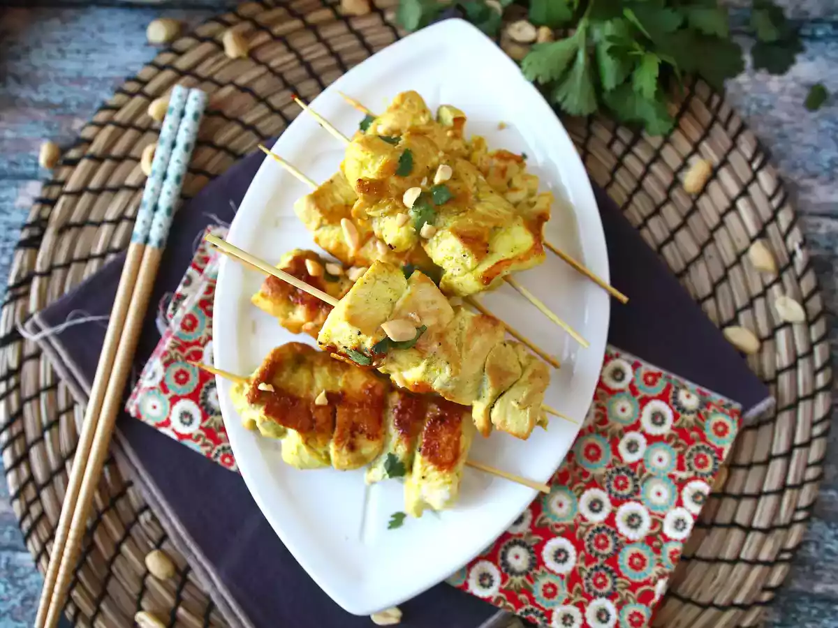 Kyllingekebab med sataysauce, en kulinarisk rejse til Asien! - foto 7