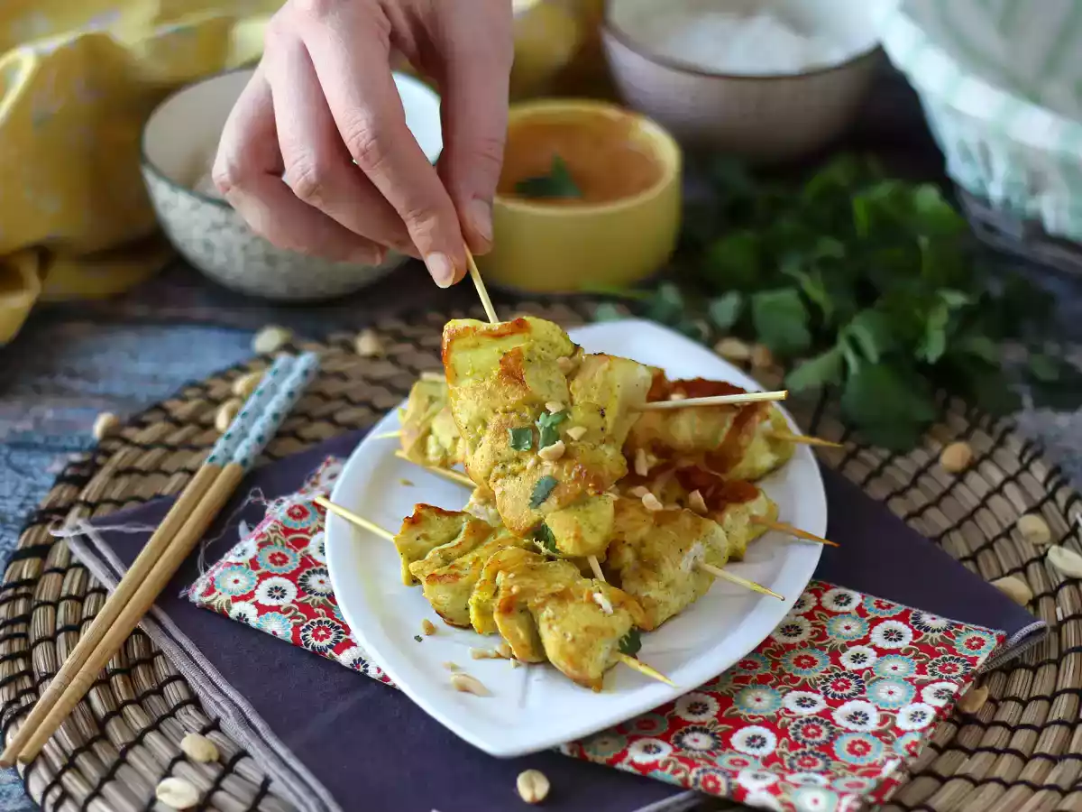 Kyllingekebab med sataysauce, en kulinarisk rejse til Asien! - foto 8