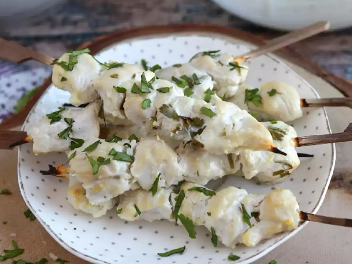 Kyllingespyd marineret i yoghurt-citronsauce - foto 3